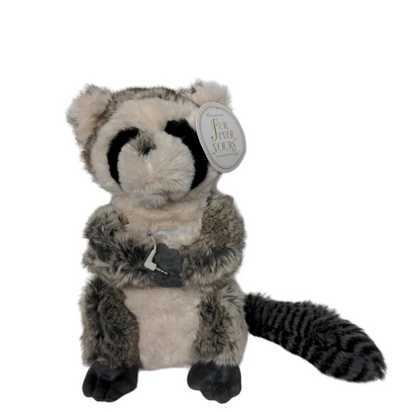 Pottery Barn Teen Electronic Music Phone Speaker Rockin Raccoon Plush Wired 14" - Picture 1 of 9